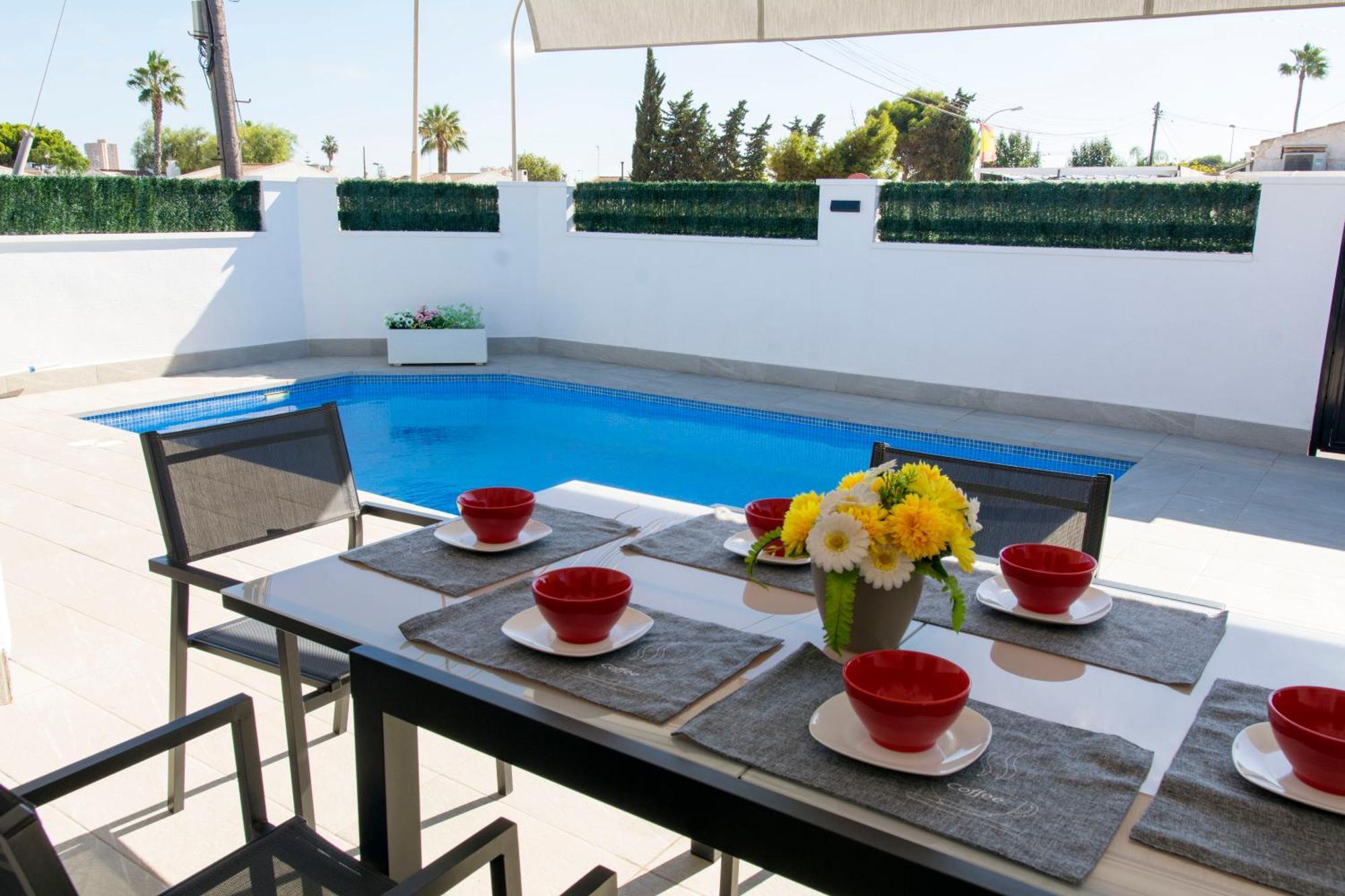 Вилла Casa Soleada Piscina Climatizada Y Privada Сантьяго-де-ла-Рибера Экстерьер фото
